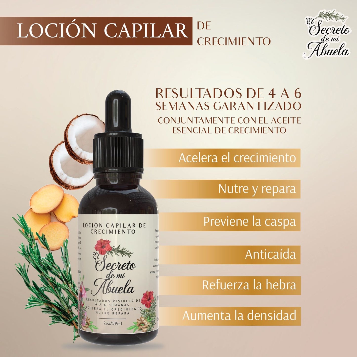 Locion Capilar De Crecimento (El Secreto De Mi Abuela)